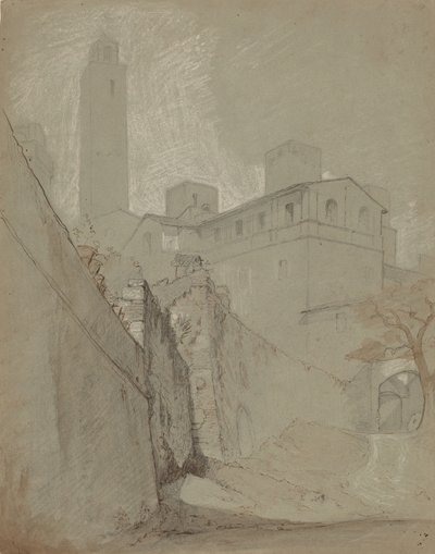 Orvieto, c. 1890. alkotó: Elihu Vedder