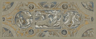 Előzetes tanulmány a Huntington House Ceilingről, 60 tanulmányból a Huntington mennyezetről (1926.80) alkotó: Elihu Vedder