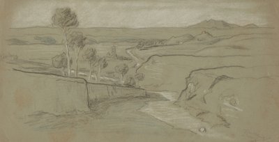 Római táj, c. 1900. alkotó: Elihu Vedder