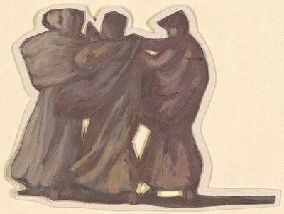 Tanulmány görög lányok fürdőzéséhez, c. 1872. alkotó: Elihu Vedder