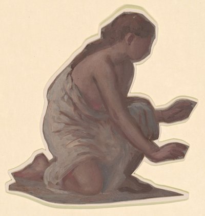 Tanulmány görög lányok fürdőzéséhez, c. 1872. alkotó: Elihu Vedder