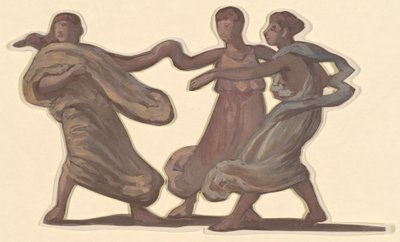 Tanulmány görög lányok fürdőzéséhez, c. 1872. alkotó: Elihu Vedder