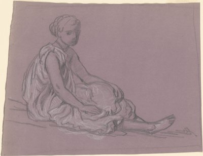 Tanulmány görög lányok fürdőzéséhez, c. 1872. alkotó: Elihu Vedder