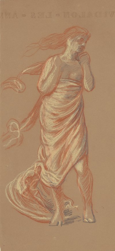 Tanulmány görög lányok fürdőzéséhez [recto], c. 1872. alkotó: Elihu Vedder