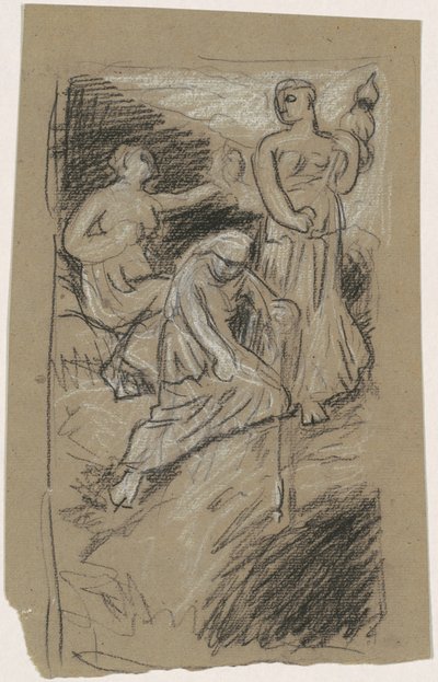 Tanulmány a csillagokban gyülekező sorsokhoz, 1884-1887. alkotó: Elihu Vedder
