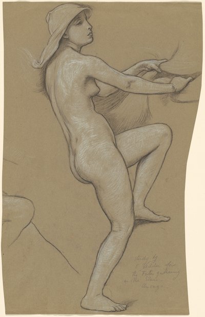 Tanulmány a csillagokban gyülekező sorsokhoz, c. 1884-1887. alkotó: Elihu Vedder