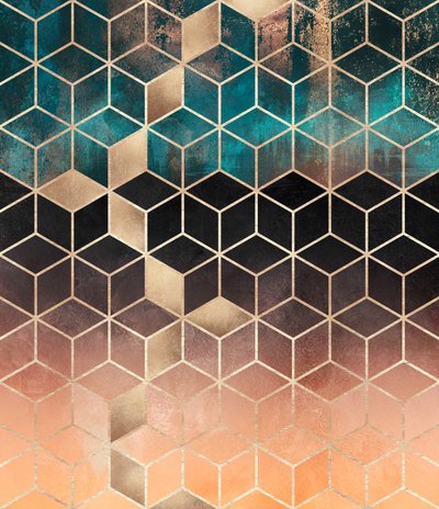 Arany ombre geometrikus minta alkotó: Elisabeth Fredriksson
