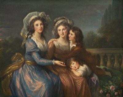 Pezay márki és Rougé márki fiaival, Alexisszel és Adriennel. alkotó: Élisabeth Louise Vigée Le Brun