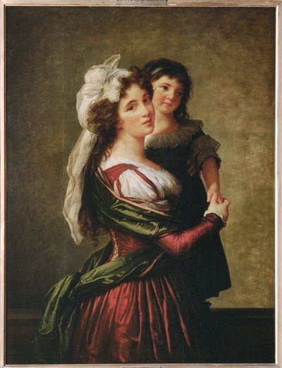 Mme. Rousseau, Ehefrau des Architekten Pierre Rousseau, und ihre Tochter von Elisabeth Louise Vigee-Lebrun