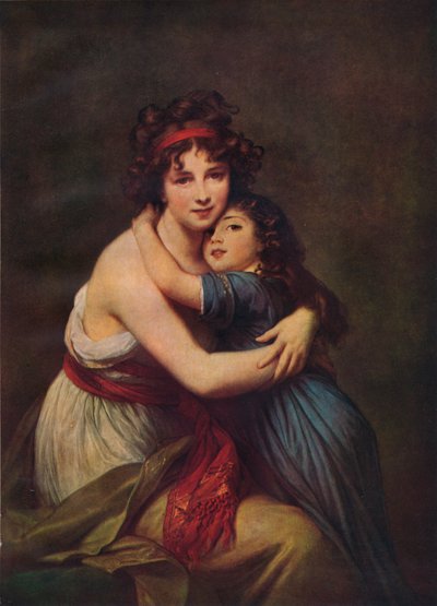 Madame Vigee Lebrun és lánya, Jeanne Lucie Louise, 1789, 1938 alkotó: Elisabeth Louise Vigee Lebrun