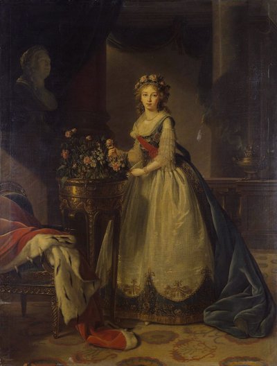 Erzsébet Alekszejevna császárné, Lujza badeni hercegnő portréja 1779-1826, 1795 alkotó: Elisabeth Louise Vigee Lebrun