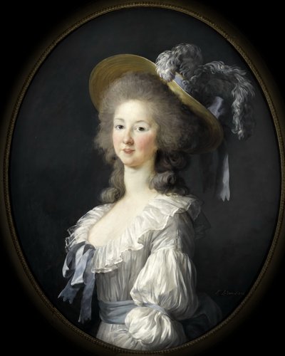 Savoyai Marie Louise 1749-1792, lamballei hercegnő portréja alkotó: Elisabeth Louise Vigee Lebrun