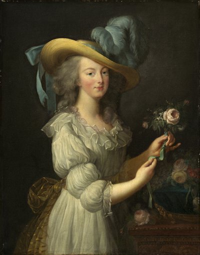 Marie Antoinette francia királynő portréja 1755-1793, 1783 után. alkotó: Elisabeth Louise Vigee-Lebrun
