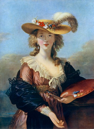 Önarckép szalmakalapban, c1782, 1912. alkotó: Elisabeth Louise Vigee-Lebrun