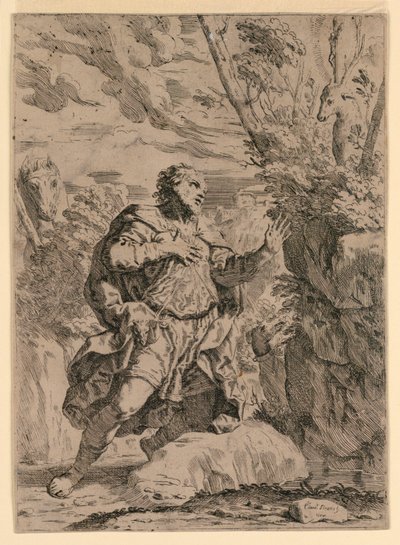 Szent Eustace alkotó: Elisabetta Sirani