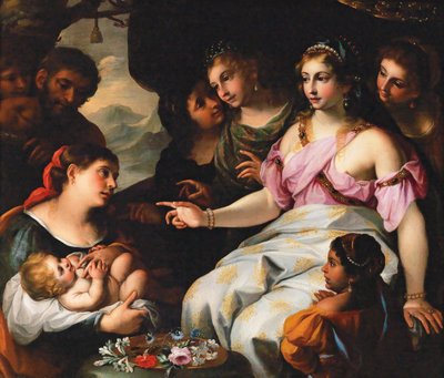 Mózes megtalálása. alkotó: Elisabetta Sirani