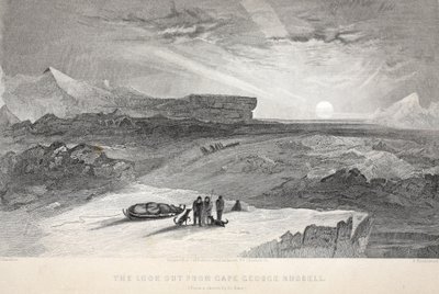 Kilátás a George Russell-fokról, illusztráció a "The second Grinnell Expedition in Search of Sir John Franklin..." című könyvből, 1856. alkotó: Elisha Kane