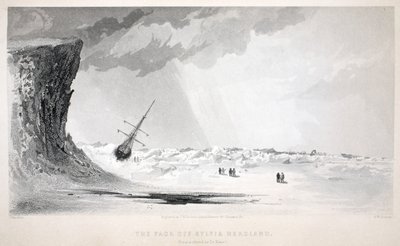 A csomag Sylvia Headlandről, illusztráció a "A második Grinnell-expedíció Sir John Franklin nyomában..." című filmből, 1856 alkotó: Elisha Kane