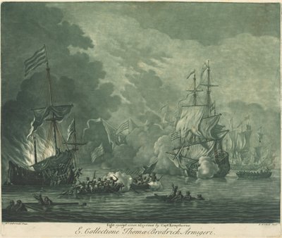 Harc hét algéria ellen, 1720-as évek. alkotó: Elisha Kirkall