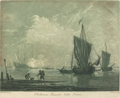 Szállítási jelenet Alexander Nisbit gyűjteményéből, 1720-as évek. alkotó: Elisha Kirkall
