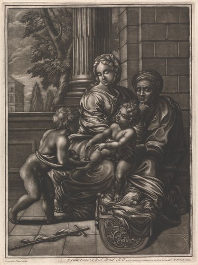 Szűz és Gyermek alkotó: Elisha Kirkall