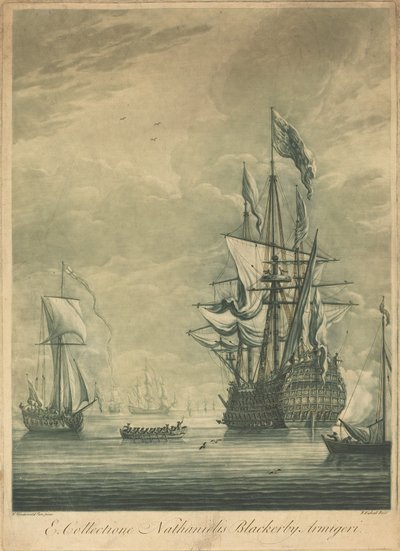Szállítási jelenet Nathaniel Blackerby gyűjteményéből alkotó: Elisha Kirkall after Willem van de Velde the Younger