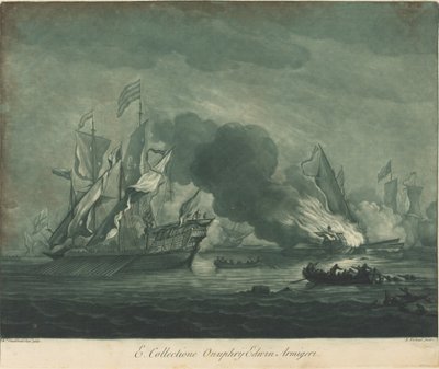 Szállítási jelenet Onuphrij Edwin gyűjteményéből alkotó: Elisha Kirkall after Willem van de Velde the Elder
