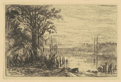 A Cernay-la-Ville-i tó alkotó: Eliza Pratt Greatorex