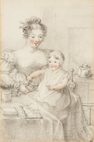 Viktória királynő gyerekként alkotó: Elizabeth Keith née Lindsay Heathcote