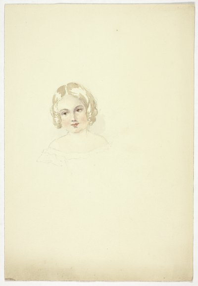 Fiatal lány portré feje alkotó: Elizabeth Murray