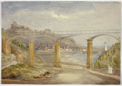 Scarborough (recto) és Házvázlat anyával és gyermekeivel (fordítva) alkotó: Elizabeth Murray