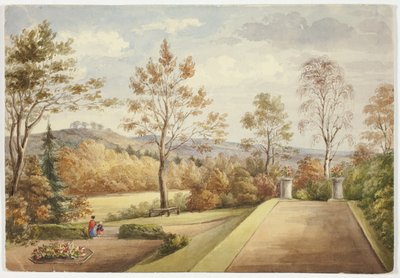 Terasz a Wentworth kastélyban alkotó: Elizabeth Murray