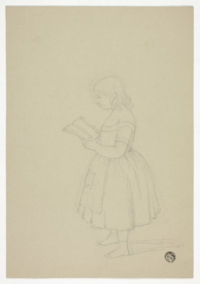 Fiatal lány olvas alkotó: Elizabeth Murray