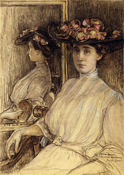 Palmer kisasszony portrévázlata alkotó: Elizabeth Nourse