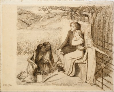 Két szerető, 1854 alkotó: Elizabeth Siddal
