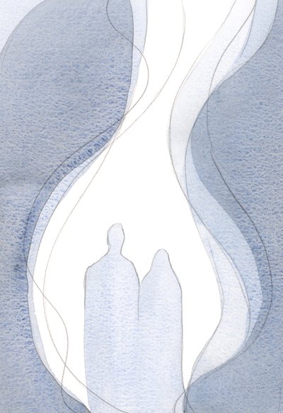 Amíg imádkoztam, Krisztussal és Anyjával közösségben, az én kis imalángom a nagy láng része volt, felemelkedő., 2001 (papíron nem) alkotó: Elizabeth Wang