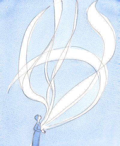 Ahogy gigantikus lángok szöknek fel a nap felszínéről, úgy szöknek fel a lelkes lélek buzgó imái, 2003 (papíron) alkotó: Elizabeth Wang