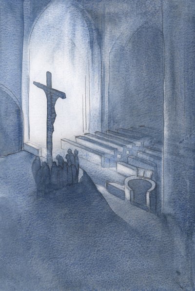 A szentmisén hálaadásképpen szent és élő áldozatot mutatunk be, 2001 (papíron) alkotó: Elizabeth Wang