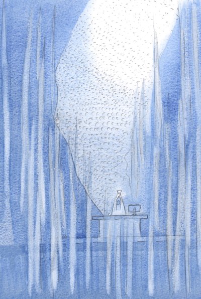 Az imádókon és az angyalokon túl a fátyol elszakadt; szent lelkek ezrei dicsérték az Atyát Krisztuson keresztül., 2001 (nem papíron) alkotó: Elizabeth Wang