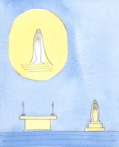 Krisztus Szent Anyja, Mária megérdemelte a tiszteletet, 2004 (papíron nélkül) alkotó: Elizabeth Wang