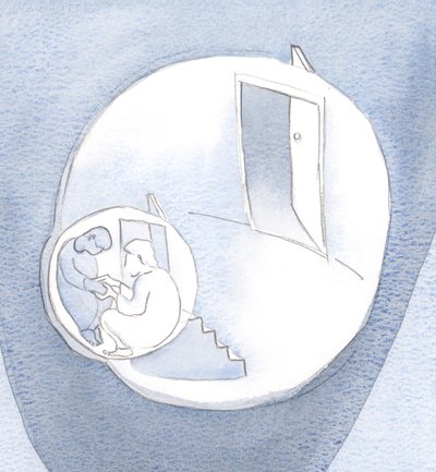 Bemászott szívem legbelső szobájába, hogy csendben üljön társaságban, a kezemet fogva., 2001 (papíron nem) alkotó: Elizabeth Wang