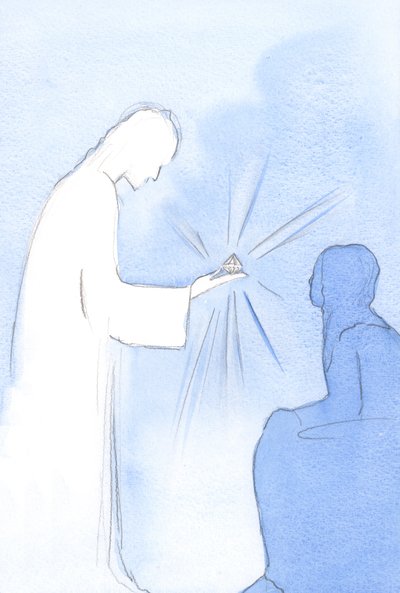 Kinyújtott egy kis trófeát, amely kristály alakú volt. Az általam követett szándék tisztaságát képviselte, 2002 (papíron nem) alkotó: Elizabeth Wang