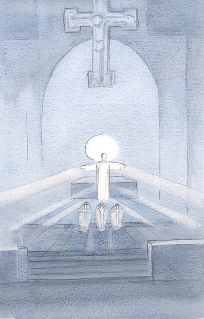Láttam, ahogy Krisztus az Ő népére néz, és örül, hogy itt lehet mindannyiunkkal., 2000 (papíron nélkül) alkotó: Elizabeth Wang