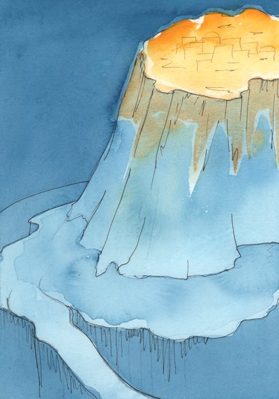 Láttam a földgömböt, rajta egy nagy hegy, 2003 (papíron) alkotó: Elizabeth Wang