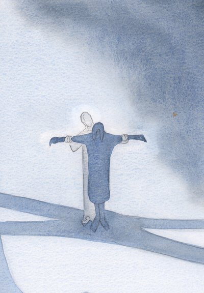 Ha egyesítjük szenvedéseinket Krisztussal, ő támogat minket, és lehetővé teszi, hogy részt vehessünk üdvözítő munkájában, 2000 (papíron) alkotó: Elizabeth Wang