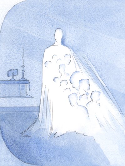 Krisztus személyében a szeretet és a szeretet minden oldala megtalálható. Ő és az édesanyja a mi „mintáink” – a jóság mintái mindenki számára., 2001 (papíron nem) alkotó: Elizabeth Wang