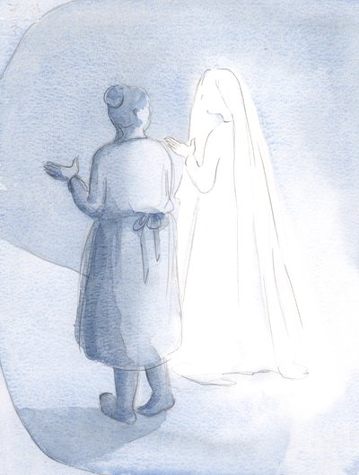 Úgy tűnt, mi ketten nő egymás mellett sétáltunk, miközben másokat az Ő gondjaira bíztam, 2000 (papíron) alkotó: Elizabeth Wang