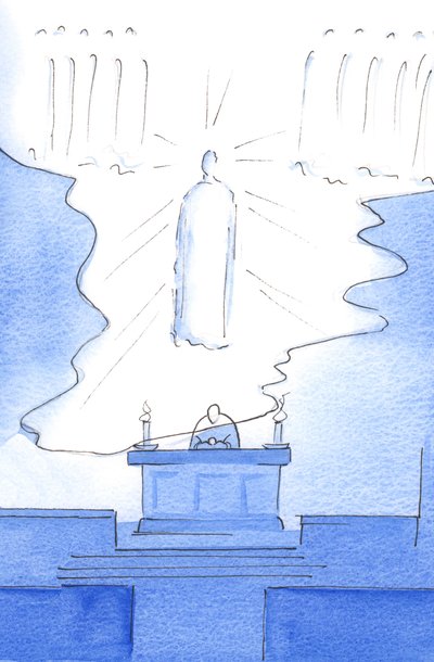 Olyan volt, mintha maga a menny padlója tágult volna az oltár fölé, így Krisztus jelen volt mind a mennyben, mind az oltáron, 2003 (papírral együtt) alkotó: Elizabeth Wang