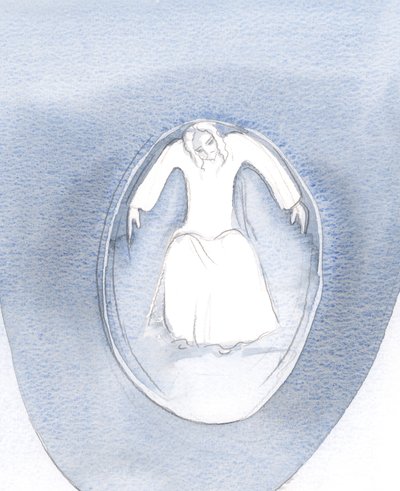 Egyszer az áldozásban láttam, hogy Krisztus válaszolt nekem, és egész lelkemet megtöltötte szeretetével, 2000 (papíron) alkotó: Elizabeth Wang