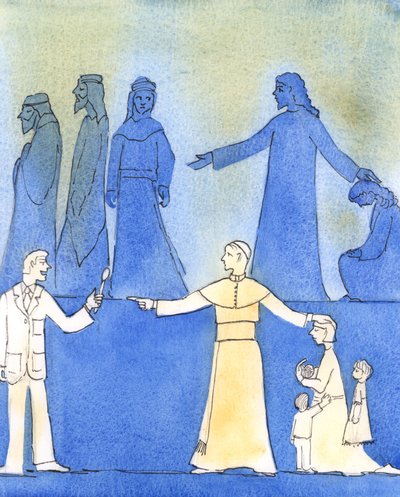 János Pál pápa Krisztushoz hasonlított, amikor félelem nélkül kimondta az igazságot az erkölcsről, 2006 (papíron nem) alkotó: Elizabeth Wang
